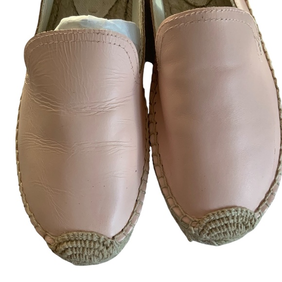 Soludos Pink Leather Smoking Espadrille SZ 7 - Picture 8 of 12